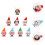 8Pcs Vinds Tomte Leksaker Jul Present 8