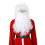 kerstman krullende pruik en baard kerstmis wit 1