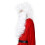 kerstman krullende pruik en baard kerstmis wit 3