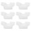 6Pcs Baby T-shirt Basic Sublimering Vit För 10