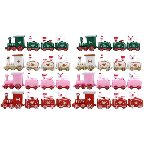 8 Delar Jul Miniatyr Tåg Leksak För Barn 1