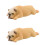 2 Delar Sovande Bulldogg Hundsstaty Simulerad Hundlektyg 6