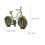 -Legering Mini Cykelskulptur Retro Vintage 3
