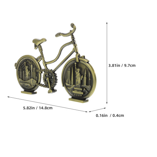 -Legering Mini Cykelskulptur Retro Vintage 2