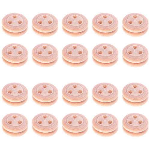 20Pcs Trätrissa Barns Träfartyg Mini 8Mm 1
