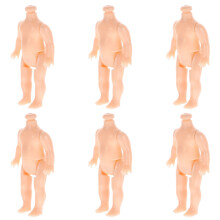20Pcs Mini Plastdockor Kroppsaccessoarer Tjocka Kroppar Diy