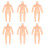 20Pcs Mini Plastdockor Kroppsaccessoarer Tjocka Kroppar Diy 2