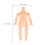 20Pcs Mini Plastdockor Kroppsaccessoarer Tjocka Kroppar Diy 6