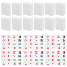 65 Delar Mahjong Plattor Och Världsflaggor