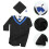 Kids Examensdräkt Set Blå 120 Cm 6