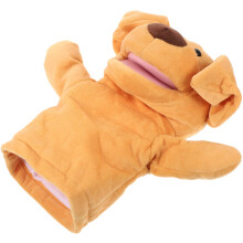 Dog Handpuppet Lärande Handpuppet Berättande Handpuppet