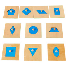 30 Delar Montessori Matematik Leksak I Geometriska