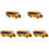 5 Delar Mini Skolbuss Leksak För Barn 3