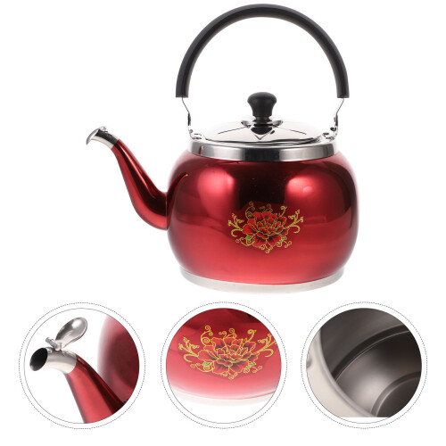 1Ltr Vattenkokare Whistling Kettle För Hem Kök 1