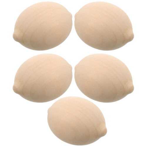 5Pcs Träcitron Miniatyrmålning Ostämd Tillbehör