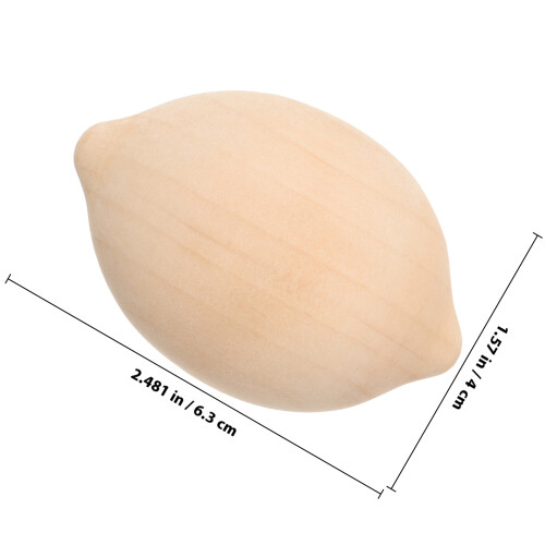 5Pcs Träcitron Miniatyrmålning Ostämd Tillbehör 1