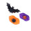 3Pcs Halloween Fladdermus Munspel Plast Leksak För Barn 8