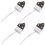4Pcs Mini Luminösa Trafiksignaler Sandbordsdesign Dekorationsmodell 4