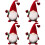 4St Valentinsdagstomte Plush Tomte Bordstäckning Tomtedocka 7