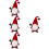 4St Valentinsdagstomte Plush Tomte Bordstäckning Tomtedocka 9