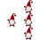 4St Valentinsdagstomte Plush Tomte Bordstäckning Tomtedocka 8