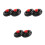 6 Pcs Ersättningshjul För Scooter Elscooter Skateboard 10