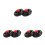 6 Pcs Ersättningshjul För Scooter Elscooter Skateboard 8