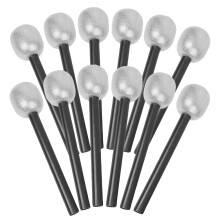 12Pcs Falsk Mikrofon Leksaks Mikrofon Barn Karaoke Scen Rekvisita
