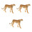 3Pcs Simulation Leopard Figurin Plast Modell Barns Leksak 5