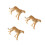 3Pcs Simulation Leopard Figurin Plast Modell Barns Leksak 8