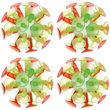 4Pcs Barn Färgglada Sugerhake Boll Flash Ljusverkan