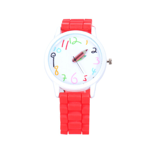 1 Styck Fashions Kortoons Barnklocka Silikon