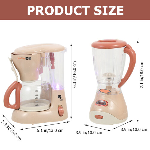 2St Barns Kök Lek Leksaksapparater Kaffemaskin Citronpress 1
