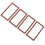 8 Stycken Miniatyr Metallfotoframe Legeringsmålning Bildframe För 3