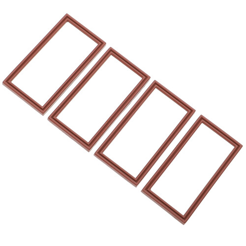 8 Stycken Miniatyr Metallfotoframe Legeringsmålning Bildframe För 2