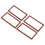 8 Stycken Miniatyr Metallfotoframe Legeringsmålning Bildframe För 2