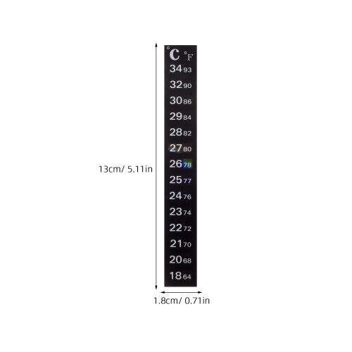 Stick On Temperaturtermometer Celsius Display 20 St 1