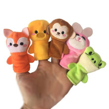 10St Käppdjur Av Plush – Djurfigurer För Fingrar, Leksak För Småbarn
