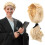 3Pcs Peruk Blond Rollspel Cosplay Huvudbonad Kostym 1