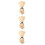 3Pcs Peruk Blond Rollspel Cosplay Huvudbonad Kostym 4