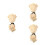 3Pcs Peruk Blond Rollspel Cosplay Huvudbonad Kostym 7