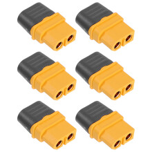 1 Sett 6Pcs Xt60H-F Slagkontakter Praktiska Strömbrytare (Gul)