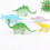 6Pcs Mini Simulerade Dinosauriemodeller Ljusavgerande Leksaker 7