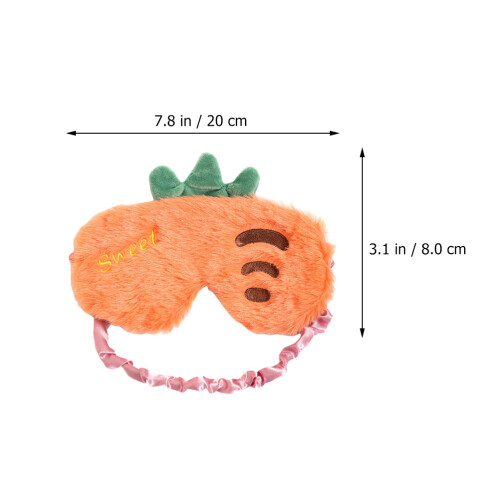 Orange Kaninpäls Ögonskydd För Och Avkoppling 1