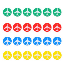 24Pcs Färgglada Schackpjäser Flyg- Schackman