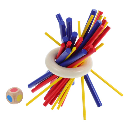 3 Set Träpinnar För Montessori Stapling – Förbättrar Koordination 2