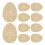 30St Träägg Beige Obehandlade DIY Ägg För Barns Pyssel 1