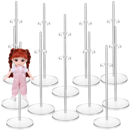 12Pcs Justerbara Mini Dockhållare För Actionsfigurer