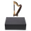 1 Sett Mini Harpa Modell Utsmyckning Realistisk Instrument Present 8