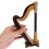 1 Sett Mini Harpa Modell Utsmyckning Realistisk Instrument Present 4